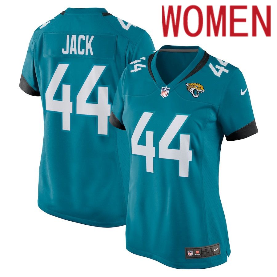 Women Jacksonville Jaguars #44 Myles Jack Nike Green Nike Game NFL Jersey->women nfl jersey->Women Jersey